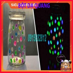 Bột Dạ Quang Hộp 5 Gram Phát Sáng Huỳnh Quang - Màu Sáng Vàng, Xanh, Hồng - Dùng Làm Sơn Minh Họa và Nghệ Thuật