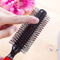 Lược Uốn Tóc Hình Tròn Misterolina - Công Cụ Tạo Kiểu Tóc Tiện Dụng, Chất Lượng Cao, Chăm Sóc Tóc Mát-Xa Da Đầu