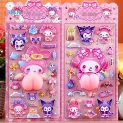 Miếng Dán 3D Kawaii Hình Mông Ngộ Nghĩnh Cho Trẻ Em - Trang Trí Điện Thoại, Sổ Tay Với Chất Liệu An Toàn, Quà Tặng Độc Đáo