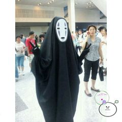 Váy Hóa Trang No Face Kaonashi từ SPIRITED AWAY - Bộ Trang Phục Halloween Đen với Mặt Nạ cho Trẻ Em và Người Lớn