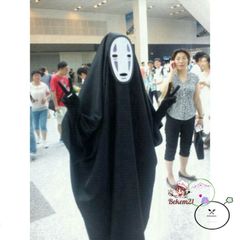 Bộ Trang Phục Hóa Trang Vô Diện Kaonashi - Áo Choàng Đen, Mặt Nạ Bí Ẩn & Găng Tay - Cosplay Anime Spirited Away Cho Người Lớn & Trẻ Em