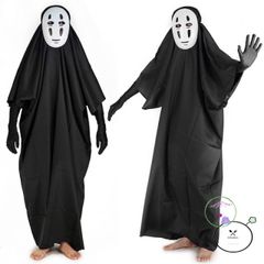 Bộ Trang Phục Vô Diện Halloween - Hóa Trang Bí Ẩn với Găng Tay và Mặt Nạ Độc Đáo cho Tiệc Hóa Trang