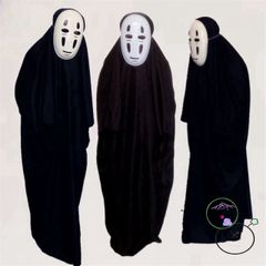 Bộ Trang Phục Vô Diện Halloween - Hóa Trang Bí Ẩn với Găng Tay và Mặt Nạ Độc Đáo cho Tiệc Hóa Trang