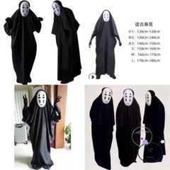 Bộ Trang Phục Vô Diện Halloween - Hóa Trang Bí Ẩn với Găng Tay và Mặt Nạ Độc Đáo cho Tiệc Hóa Trang