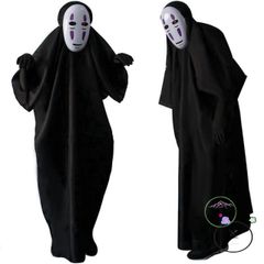 Bộ Trang Phục Vô Diện Halloween - Hóa Trang Bí Ẩn với Găng Tay và Mặt Nạ Độc Đáo cho Tiệc Hóa Trang