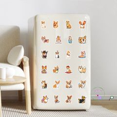 Bộ Sticker Chó Corgi Mông Bự Cute - Chống Nước, Đa Dạng 5/20/40/100 Cái, Hoàn Hảo Dán Laptop, Mũ Bảo Hiểm, Vali