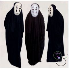 Bộ Trang Phục Vô Diện Ghibli Nhật Bản - Hóa Trang Halloween và Cosplay - Mặt Nạ và Găng Tay Kaonashi Cho Người Lớn và Trẻ Em