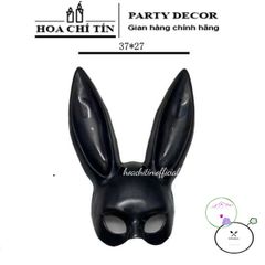 Mặt nạ Halloween Thỏ Bunny Tai Dài Đen Trắng - Phụ Kiện Hóa Trang Sexy Độc Đáo Cho Tiệc Hội Hóa Trang