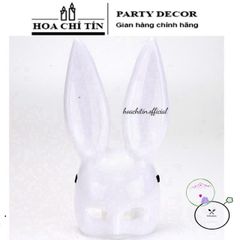 Mặt nạ Halloween Thỏ Bunny Tai Dài Đen Trắng - Phụ Kiện Hóa Trang Sexy Độc Đáo Cho Tiệc Hội Hóa Trang
