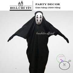 Bộ Trang Phục Halloween Vô Diện Đen - Áo Choàng, Mặt Nạ & Găng Tay Cho Bữa Tiệc Hóa Trang, Cosplay Thú Vị