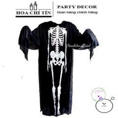 Áo Choàng Tử Thần với Mặt Nạ và Găng Tay - Đồ Hóa Trang Halloween cho Người Lớn và Trẻ Em, Phụ Kiện Tiệc Tùng Chất Lượng