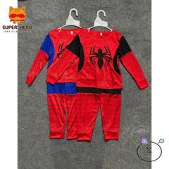 Bộ trang phục siêu anh hùng Nhện cho bé trai - Combo áo quần và mặt nạ, chất liệu thun co giãn, sizes 10kg-33kg, từ 1-8 tuổi