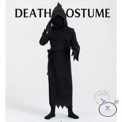Bộ đồ hóa trang Thần Chết Phantom cho bé trai - Áo choàng, mũ và lưỡi hái Halloween, độc đáo, cho bé từ 5-10 tuổi