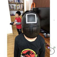 Mặt Nạ Squid Game - Đồ Trang Trí Halloween và Trung Thu - Mặt Nạ Cosplay An Toàn, Thoải Mái cho Bé và Người Lớn