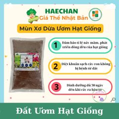 Xơ Dừa Ươm Hạt Giống Haechan - Giá Thể Trồng Cây Chuẩn Nhật Bản, Kích Thích Nảy Mầm Nhanh, An Toàn Cho Người Sử Dụng