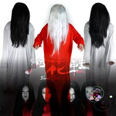 Tóc Giả Dài 70cm Màu Trắng - Phụ Kiện Hóa Trang Halloween & TikTok, Thời Trang Kỳ Bí Cho Dịp Lễ Hội