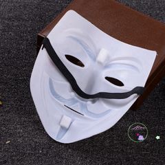 Mặt Nạ Hacker Anonymous Lộng Lẫy (Vàng, Bạc, Đen, Trắng) - Phụ Kiện Cosplay & Halloween Độc Đáo, Đồ Chơi Thú Vị