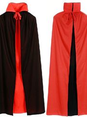 Áo choàng ma cà rồng đỏ đen Dracula 2 lớp kèm mặt nạ - Trang phục Halloween cho bé nhiều kích cỡ 80/90/120/140cm