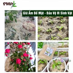 Vỏ Lạc Nghiền Hữu Cơ BIO PMP - Giá Thể Trồng Cây, Giúp Giữ Ẩm, Tăng Mùn và Phát Triển Hệ Vi Sinh Tốt Nhất 1kg
