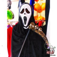 Bộ Trang Phục Halloween - Áo Choàng Thần Chết, Mặt Nạ Độc Đáo & Lưỡi Hái Bí Ẩn cho Tiệc Hóa Trang Bùng Nổ