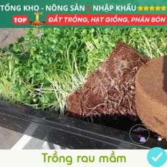 Bộ 5 Viên Nén Xơ Dừa Trồng Cây Hữu Cơ + Tặng Hạt Giống F1 - Giải Pháp Tiện Lợi Cho Rau Hoa, Cây Ăn Quả, Dinh Dưỡng Tự Nhiên