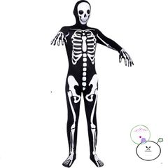 Set Trang Phục Thần Chết Halloween Cho Người Lớn và Trẻ Em - Cosplay Đầu Lâu Huyền Bí - Thời Trang Ma Quái 2023