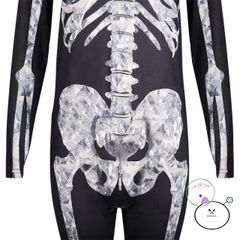 Set Trang Phục Thần Chết Halloween Cho Người Lớn và Trẻ Em - Cosplay Đầu Lâu Huyền Bí - Thời Trang Ma Quái 2023
