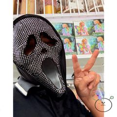 Bộ đồ hóa trang Scream Halloween - Áo choàng đen và mũ trùm đầu, Huyền bí, Phong cách Cosplay cho Tiệc Halloween