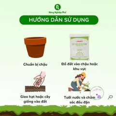 Đất Lavamix Hỗn Hợp Dinh Dưỡng Hữu Cơ Trồng Rau, Hoa, Cây Ăn Trái - Gói 6.5dm3 Chất Lượng Cao, Giữ Ẩm Tốt