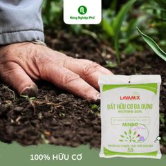 Đất Lavamix Hỗn Hợp Dinh Dưỡng Hữu Cơ Trồng Rau, Hoa, Cây Ăn Trái - Gói 6.5dm3 Chất Lượng Cao, Giữ Ẩm Tốt