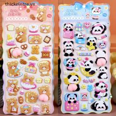 Decal Hoạt Hình Chó Mèo 3D Dễ Thương - Nhãn Dán Trang Trí Điện Thoại, Laptop, Sách Vở Hài Hước và Sáng Tạo
