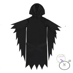 Bộ đồ hóa trang Thần Chết Huyền Bí kèm mặt nạ - Trang phục Halloween cho mọi lứa tuổi, chất liệu polyester cao cấp