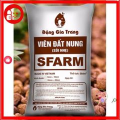 Viên đất nung Sfarm 1kg - Giải pháp hoàn hảo cho trồng lan, cây cảnh, rau mầm và thủy canh an toàn, dễ sử dụng.