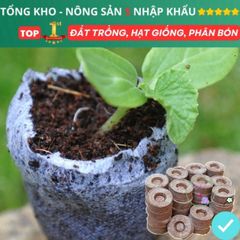 Viên Nén Xơ Dừa Mini 50 Viên - Giải Pháp Tối Ưu cho Hạt Giống Nhanh Nảy Mầm và Cây Non Phát Triển Mạnh Mẽ