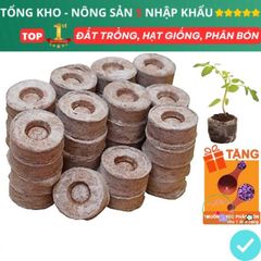 Viên Nén Xơ Dừa Mini 50 Viên - Giải Pháp Tối Ưu cho Hạt Giống Nhanh Nảy Mầm và Cây Non Phát Triển Mạnh Mẽ
