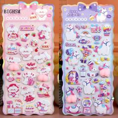Decal Dễ Thương 3D Kawaii Chó Mèo - Hình Dán Trang Trí Điện Thoại & Laptop, Quà Tặng Sáng Tạo cho Bạn Bè Và Trẻ Em