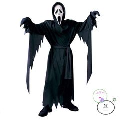 Bộ Trang Phục Thần Chết Halloween - Đầy Đủ Mũ, Áo, Thắt Lưng, Găng Tay - Trang Phục Cosplay Đáng Sợ cho Người Lớn và Trẻ Em