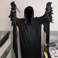 Bộ Trang Phục Thần Chết Halloween - Đầy Đủ Mũ, Áo, Thắt Lưng, Găng Tay - Trang Phục Cosplay Đáng Sợ cho Người Lớn và Trẻ Em