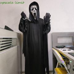 Bộ Trang Phục Thần Chết Halloween - Đầy Đủ Mũ, Áo, Thắt Lưng, Găng Tay - Trang Phục Cosplay Đáng Sợ cho Người Lớn và Trẻ Em