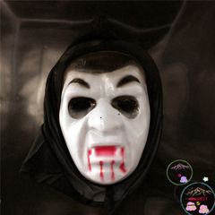 Áo choàng ma cà rồng đỏ đen kèm mặt nạ - Bộ cosplay Halloween thần chết Scream cho tín đồ phim kinh dị