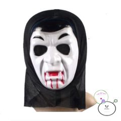 Áo choàng ma cà rồng đỏ đen kèm mặt nạ - Bộ cosplay Halloween thần chết Scream cho tín đồ phim kinh dị