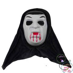 Áo choàng ma cà rồng đỏ đen kèm mặt nạ - Bộ cosplay Halloween thần chết Scream cho tín đồ phim kinh dị