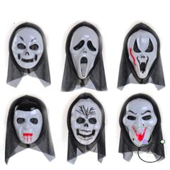 Áo choàng ma cà rồng đỏ đen kèm mặt nạ - Bộ cosplay Halloween thần chết Scream cho tín đồ phim kinh dị