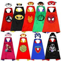 Bộ Áo Choàng Siêu Anh Hùng Người Nhện & Nàng Elsa Kèm Mặt Nạ - Trang Phục Cosplay Halloween Trung Thu Cho Trẻ Em