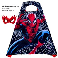 Bộ Áo Choàng Siêu Anh Hùng Người Nhện & Nàng Elsa Kèm Mặt Nạ - Trang Phục Cosplay Halloween Trung Thu Cho Trẻ Em