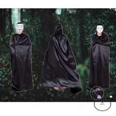 Bộ Hóa Trang Thần Chết Halloween Cao Cấp - Trang Phục Ma Mị Dành Cho Nam Nữ Với Mặt Nạ Kèm Theo
