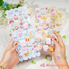 Miếng Dán Hoạt Hình 3D CANAMEK - Trang Trí Điện Thoại & Văn Phòng Đáng Yêu, Giảm Căng Thẳng, Chất Liệu Cao Cấp