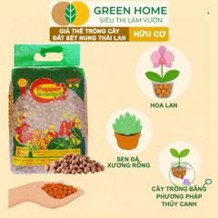 Đất Sét Nung GreenHome 6L Thái Lan - Giải Pháp Hoàn Hảo Cho Sen Đá, Phong Lan và Thủy Canh, Giữ Nước Chống Ngập Úng, Sạch Vô Trùng