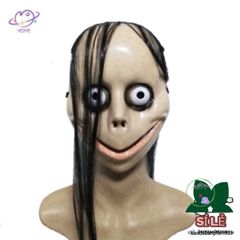 Mặt Nạ Tóc Dài Halloween MoMo Hình Miệng Chữ V - Đạo Cụ Trang Trí Tiệc Ma Quái Đặc Sắc, Phụ Kiện Cosplay Thú Vị