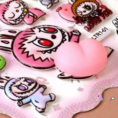 Miếng Dán Pha Lê Lập Thể Sanrio - Hình Dán Hoạt Hình Dễ Thương Cho Trang Trí DIY và Đồ Chơi Trẻ Em 10.5x23.5cm